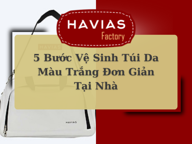 5 Bước Vệ Sinh Túi Da Màu Trắng Đơn Giản Tại Nhà