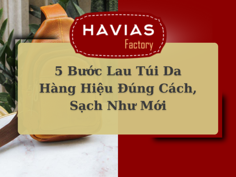 5 Bước Lau Túi Da Hàng Hiệu Đúng Cách, Sạch Như Mới