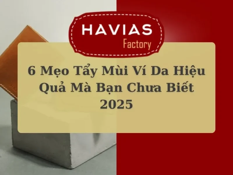 6 Mẹo Tẩy Mùi Ví Da Hiệu Quả Mà Bạn Chưa Biết 2025